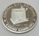 Lucky Buck Central City Colorado Casino Gambling 1 Oz.  999 Fine Silver Round Silver photo 1