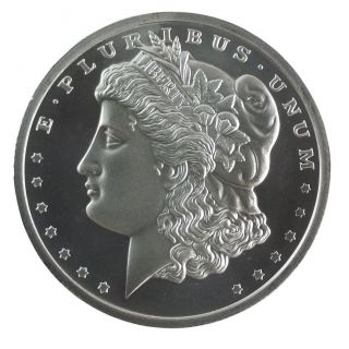 1oz Morgan Dollar Design.  999 Silver Round photo