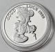 Disney Mickeys Good Luck 1 Troy Oz.  999 Fine Silver Coin Rarities Case Silver photo 1