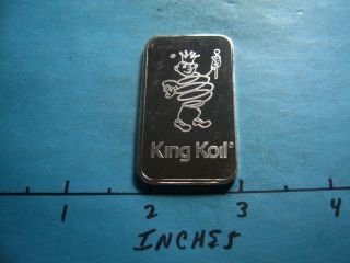 King Koil Jm Johnson Matthey 999 Silver Art Bar Very Rare To Find photo