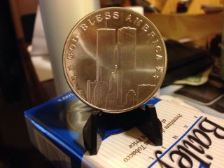 1 Oz God Bless America Silver Round - September 11 2001 - Commemorative Coin photo