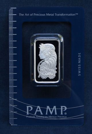 Pamp Suisse 10 Gram Silver Bar.  Very Low Assay 85 photo