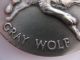 1 - Oz.  925 Longines Sterling Silver Coin Gray Wolf Aka Lobo,  Timber Wolf + Gold Silver photo 3