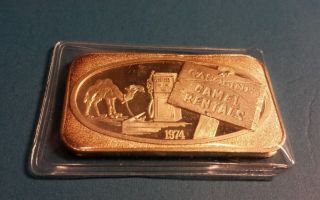 Ussc 1974 Camel Rentals - 1 Ounce.  999 Silver Bar Rare photo