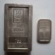 10 Troy Oz & 1981 - 1 Oz Silver A Mark Brick Usvi Ingot Co.  Stackable Bar Bullion Silver photo 1