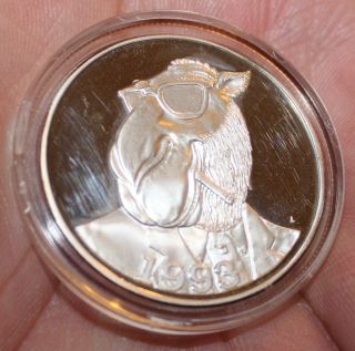 Extremely Rare 1993 Camel One Troy Ounce Pure Silver Coin photo