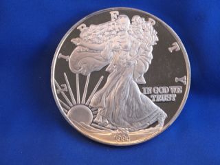 1994 Giant Commemorative American Silver Eagle 12 Troy Ounce.  999 Fine B4056l photo