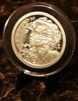 2014 M2 Proof Freedom Girl / Trivium Silver Bullet Shield Sbss Lessthan 1o Made photo