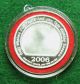 2006 Enameled Christmas Ornament 1 Troy Ounce 999 Silver Round Shipped L783 Silver photo 1