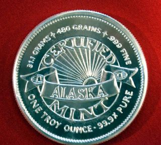 1975 Alaska 1 Oz. .  999 Silver 