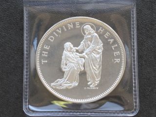 The Divine Healer Franklin Sterling Medal A6240 photo