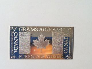 Coinhunters - 20 Gram Canada Silver Bar, .  999 Fine Silver photo