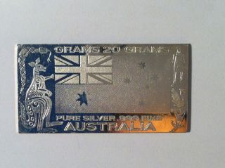 Coinhunters - 20 Gram Australia Silver Bar, .  999 Fine Silver photo
