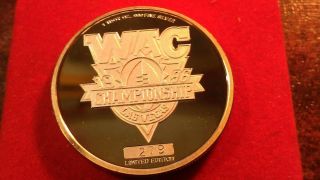 1 Oz.  999 Silver Wyoming Cowboys Wac Championship 1996 - 2,  500 Minted photo
