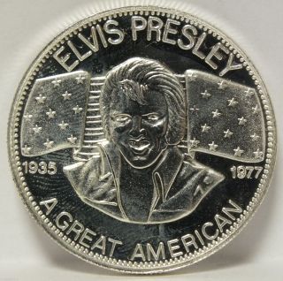 Elvis Presley I Want To Be Your Teddy Bear.  999 Silver Art Medal 1 Oz Sab Kr673 photo