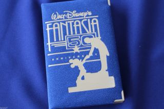 1990 Fantasia 50th Anniversary Proof Silver Art Medal And Case Walt Disney E2843 photo