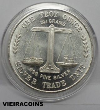 Silver Trade Unit - 1 Troy Oz.  999 - Fine Silver - 3671 photo