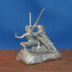 Hand Casted Solid.  999 Silver Star Wars Inspired Warrior Figures Silver photo 2