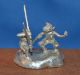 Hand Casted Solid.  999 Silver Star Wars Inspired Warrior Figures Silver photo 3