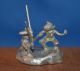 Hand Casted Solid.  999 Silver Star Wars Inspired Warrior Figures Silver photo 4