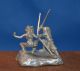 Hand Casted Solid.  999 Silver Star Wars Inspired Warrior Figures Silver photo 7