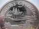 1 - Oz.  999 Silver Christmas Country Sleigh Ride 1988 Engravable Coin + Gold Silver photo 3