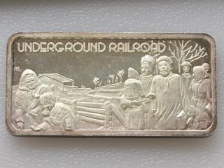 Underground Railroad Silver Art Bar Serial 7560 Hamilton C4536 photo
