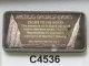 Underground Railroad Silver Art Bar Serial 7560 Hamilton C4536 Silver photo 1