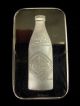 1900 - 1975 Coca Cola 75th Anniversary.  999 Fine Silver Art Bar - Atlanta. Silver photo 1