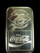1902 - 1975 Coca Cola 75th Anniversary.  999 Fine Silver Art Bar - Houston. Silver photo 1