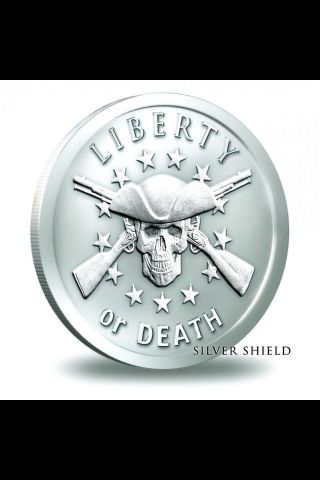 Pre Liberty Or Death 1 Oz Silver Round Silver Shield photo