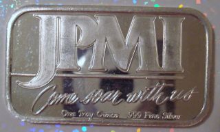 St - 57 Jpmi Come Soar With Us.  999 Silver Bar Ingot Rare Commercial photo