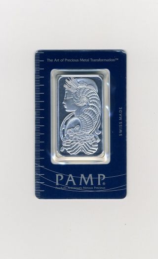 1 Oz 0.  999 Pamp Suisse Fine Silver Bar Serial 088953 photo