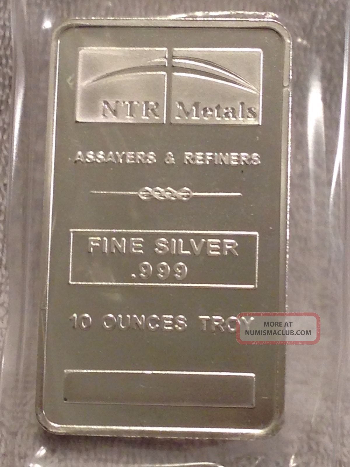 Ntr Metals 10oz. 999 Fine Silver Bar