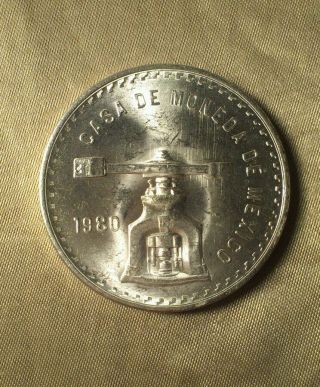 1980 Casa De Moneda - Mexico One Troy Ounce Silver Bu photo