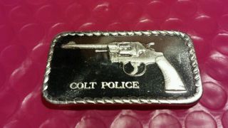 Colt Police - Vintage - 1 Ounce.  999 Silver Bar photo
