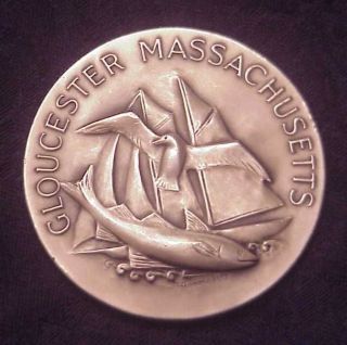 Extremely Rare Gloucester,  Ma 350th Anniv.  