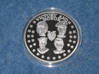 Giant Operation Desert Storm Proof Silver 14.  6 Troy Ounces.  999 Fine T0976l photo