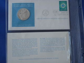 1971 Un Conference On Human Environment Medal Fdc B2309 photo