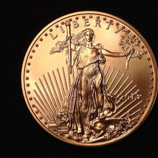 2013 1/2 Oz Gold American Eagle Coin Bu photo