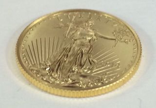 2014 1/4 Oz Gold American Eagle - Ungraded $10 Bullion Coin photo