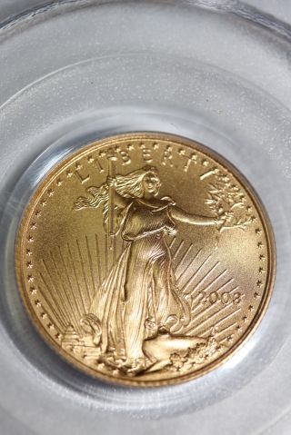 Us 2003 Pcgs Ms69 $10 Gold American Eagle Coin 1/4 Oz Unc Bu Nr 71534857 photo