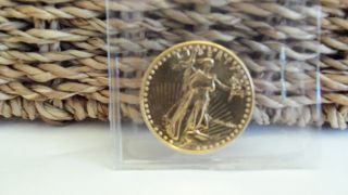 1986 [1st Year] $25 1/2 Oz Gold American Eagle Coin [mcmlxxxvi] photo