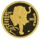 1986 Singapore 1/10 Oz 999.  9 Fine Gold Coin Year Of The Tiger 10 Singold Invest Gold photo 1