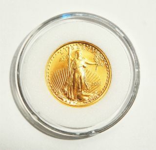 2001 $5 American Gold Eagle,  1/10 Oz.  Gem Uncirculated photo