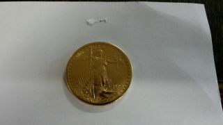1907 $20 Saint - Gaudens Gold Double Eagle Coin.  Estate Coin.  Not Graded photo