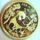 1992 1/20oz Gold Panda.  In Factory Plastic.  Proof China photo 4