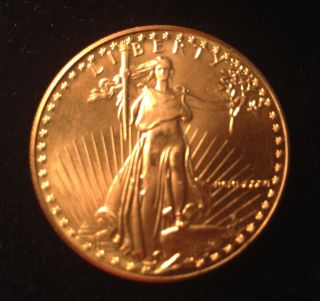 1986 Gold Coin American Eagle Bullion 1 Oz $50 photo