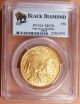 2007 $50 Buffalo Gold Pcgs Graded Ms70,  Black Diamond,  1 Oz.  9999 Fine Gold Gold photo 2
