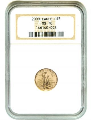2000 Gold Eagle $5 Ngc Ms70 American Gold Eagle Age photo